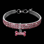 Collier De Chien En Cristal Mignon
