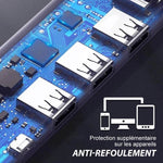 Concentrateur USB Haute Vitesse à Plusieurs Ports avec Interrupteurs Indépendants