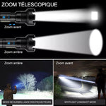 Lampe de Poche Laser LED Tactique Rechargeable