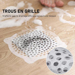 Autocollant Jetable Anti-Colmatage de Drain de Plancher