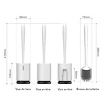 Brosse de Toilette en Silicone Antibactérienne