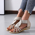 Sandales d'été avec Strass Chic pour Femmes