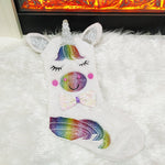 Ciaovie™Licorne Chaussettes de Noël Décoration (Avec Lumière LED)