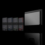 Porte-cartes en aluminium pour homme