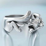 Bague Ouvert 3D de Chat Paresseux