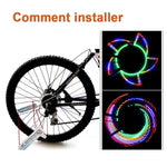 Lumières 3D LED à rayons de bicyclette