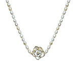 Collier De Perles De Fleurs Scintillantes