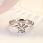 Bague de Empreinte Chat Mignon