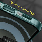 Coque iPhone avec boucle double face
