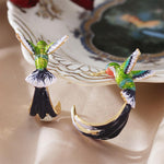 Boucles d'Oreilles en Forme de Colibri Délicates
