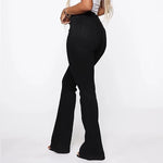 Ciaovie ™ Jean Délavé à Taille Haute pour Femmes