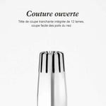 Ciaovie™ Tondeuse À Poils De Nez Manuel en Acier Inoxydable