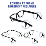 Crochet d'oreille Antidérapant Confortable pour Lunettes