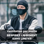 Cagoule cycliste avec protection faciale en soie de glace