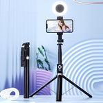 Perche à selfie avec lumière d'appoint LED
