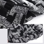 Jupe taille haute en mousseline de soie
