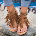 Sandales d'été à franges