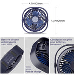 Mini Ventilateur de Chargement USB Carré