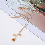 Rose Collier Pendentif