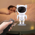 Lumière De Projecteur Astronaute-Ciel Étoilé
