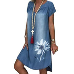 Robe Décontractée à Motif Imprimé pour Dames