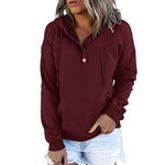 Sweat-shirt décontracté à capuche avec poche à cordon