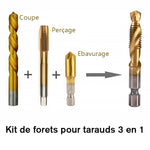 Ensemble de 6 Forets à Tarauder à Filetage Métrique