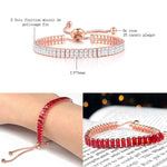 Bracelet Zircon Cubique Plaqué Or 18 Carats