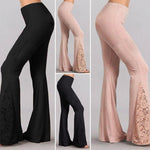 Femmes Pantalon Évasées Dentelles de la Mode