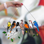 Tentures de vitrail oiseaux 🎁Promotion de la fête des mères🐦