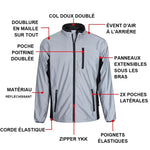 Veste de Cyclisme Haute Visibilité Totalement Réfléchissante