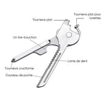 Couteau à clé multifonction 6 en 1