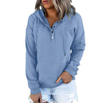 Sweat-shirt décontracté à capuche avec poche à cordon