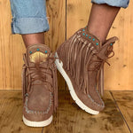 Ciaovie™ Bottines à Franges Pour Femmes