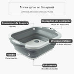 Ciaovie™ Planche à Découper Pliante Avec Bac à Vaisselle