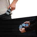 Porte-cartes en aluminium pour homme