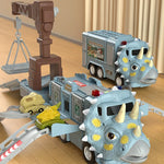 Nouvel Ensemble de Jouets de Piste de Camion d’Ingénierie Transformant les Dinosaures