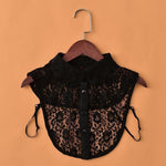 Faux Col de Chemise en Dentelle pour Femme