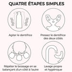 Brosse à dents pour enfants en forme de U de dinosaure