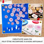 Ensemble de règles géométriques spirographes magiques
