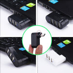 Mini Concentrateur USB Rotatif à 3 Ports