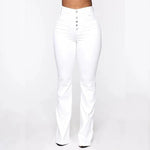 Ciaovie ™ Jean Délavé à Taille Haute pour Femmes