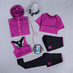 Ciaovie™ Costumes pour Dames Fitness à Séchage Rapide (5 Pièces)