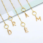 Collier Pendentif Lettre
