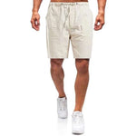 Short décontracté en lin pour hommes