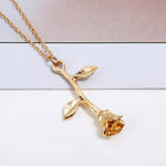 Rose Collier Pendentif