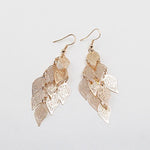 Boucle d'oreille de Feuilles de Toutes Les Couleurs
