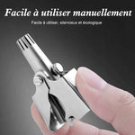 Ciaovie™ Tondeuse À Poils De Nez Manuel en Acier Inoxydable