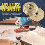 Plat de meuleuse d'angle pour le travail du bois