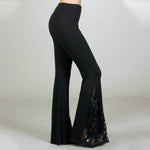 Femmes Pantalon Évasées Dentelles de la Mode